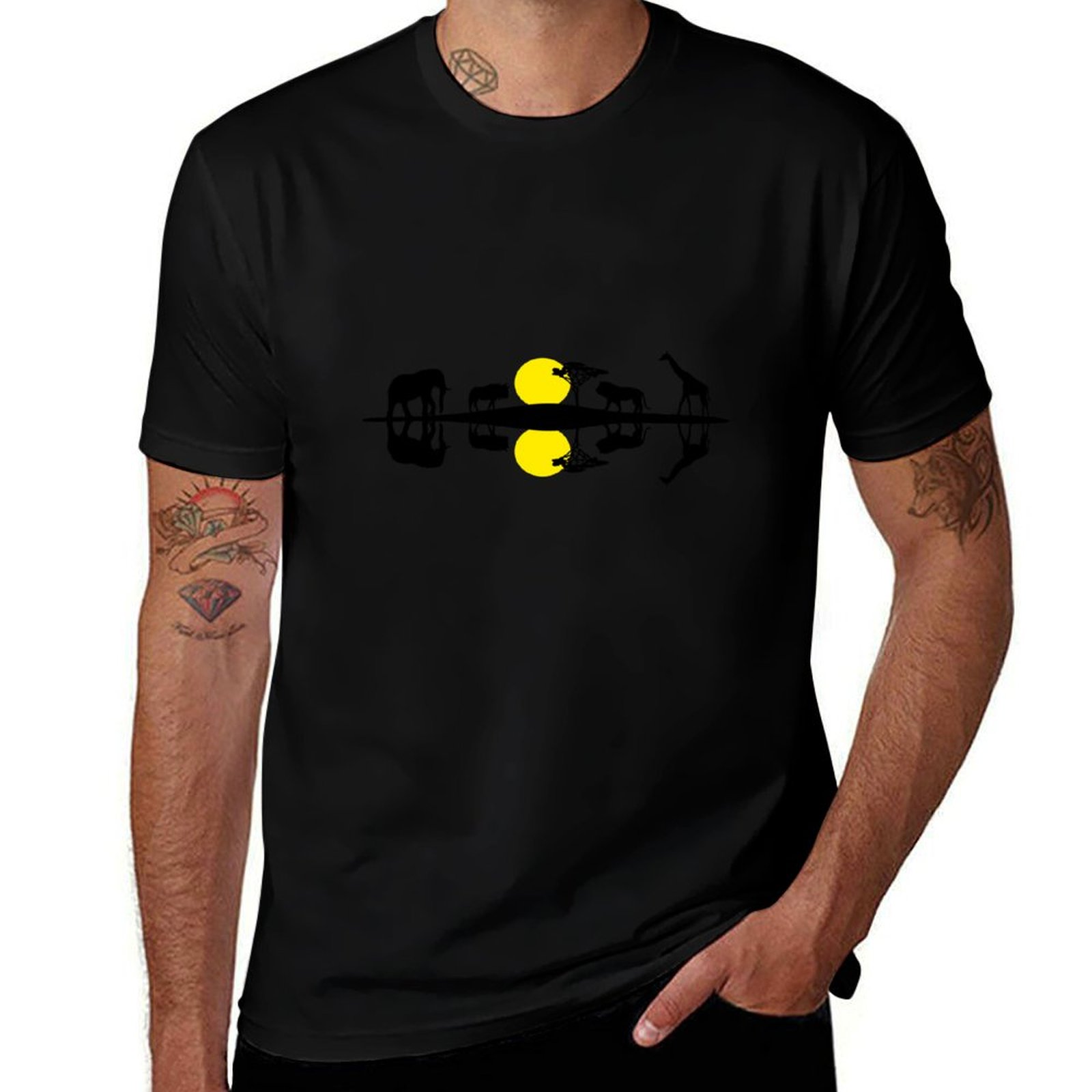 Street Fashion Videos - Camiseta com estampa de vida selvagem