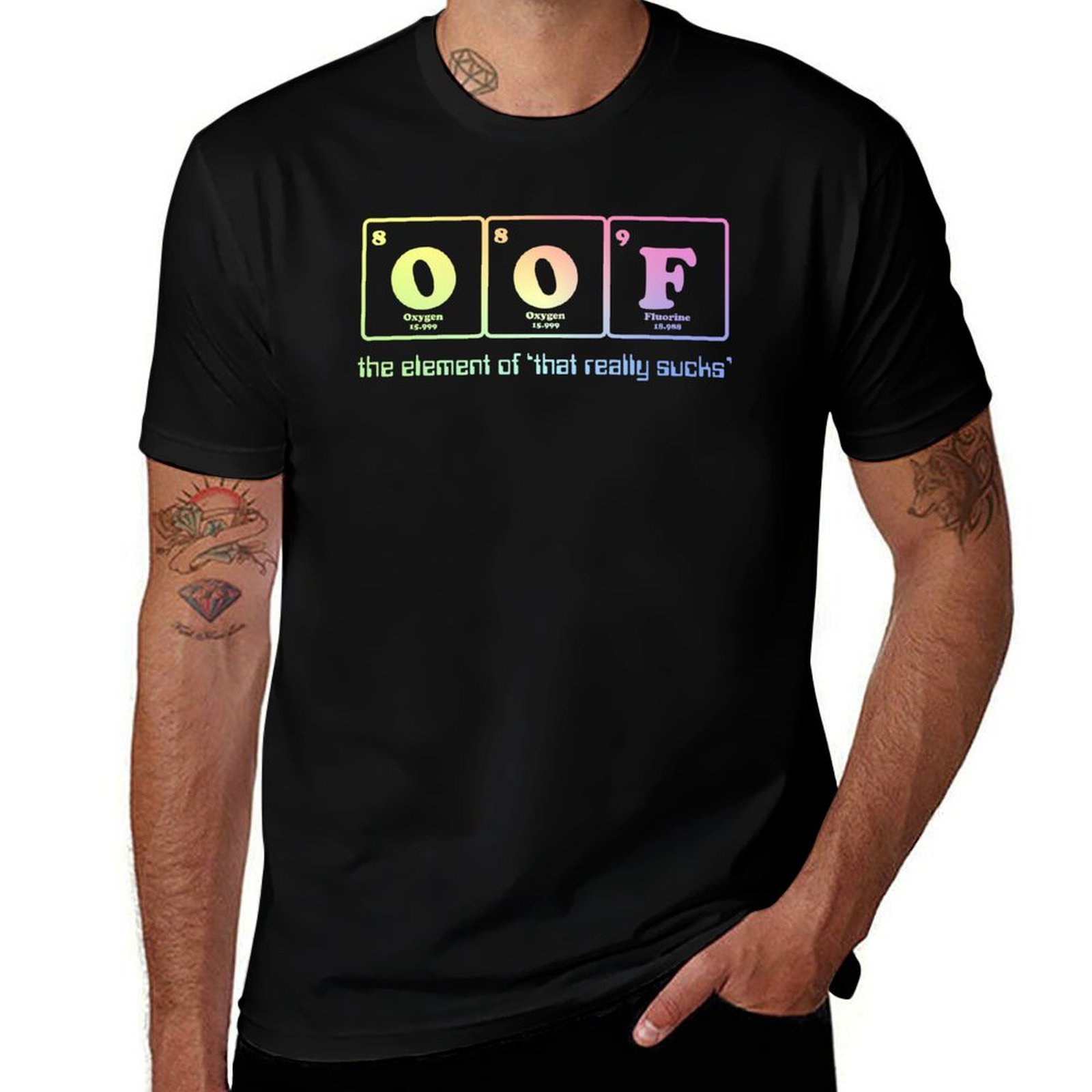 Street Fashion O Que É - Camiseta com o elemento da tabela