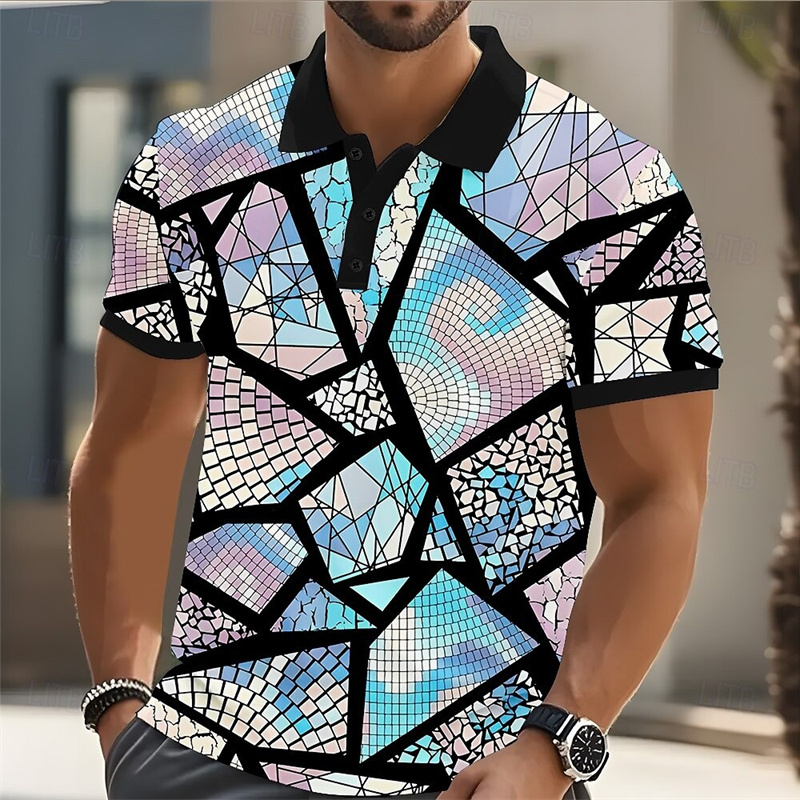 Street Fashion Shanghai - 2025 camisa polo masculina camisa de