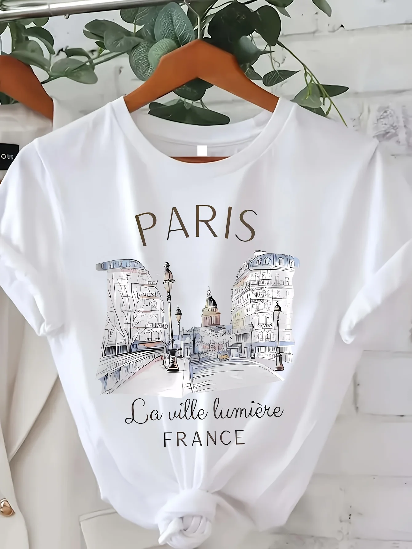 Street Fashion Paris - Camiseta Gráfica Fashion com Estampa de