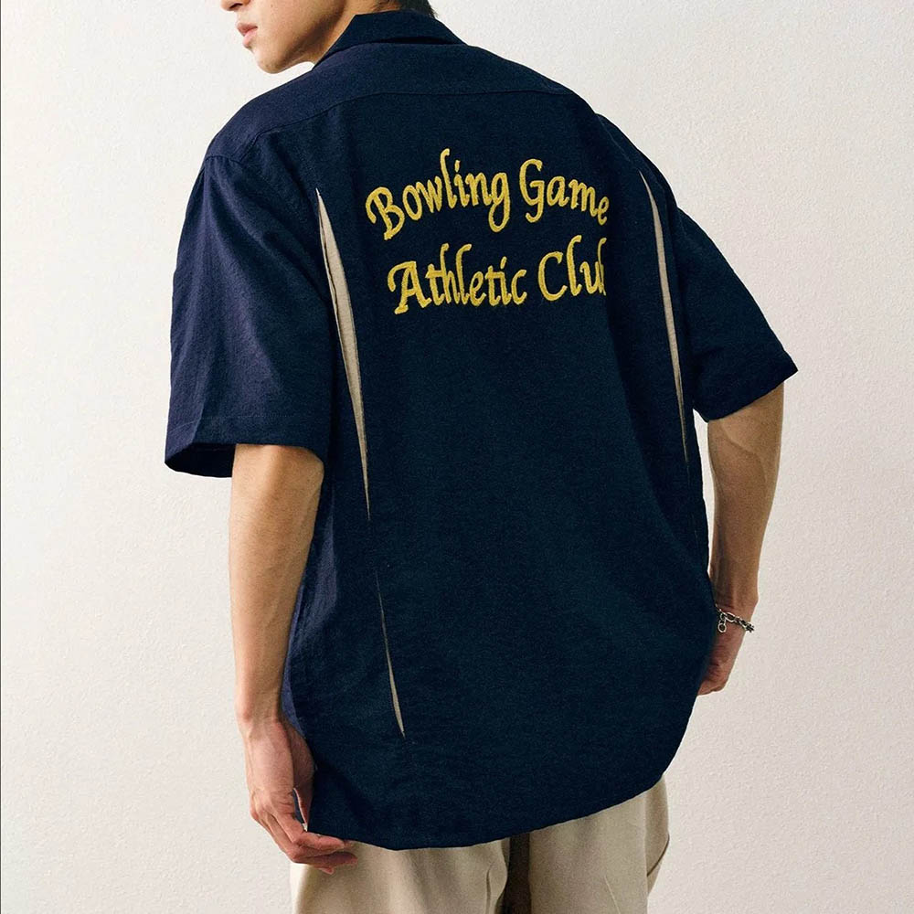 Street Fashion Trends 2025 - Camisa de manga curta bordada masculina
