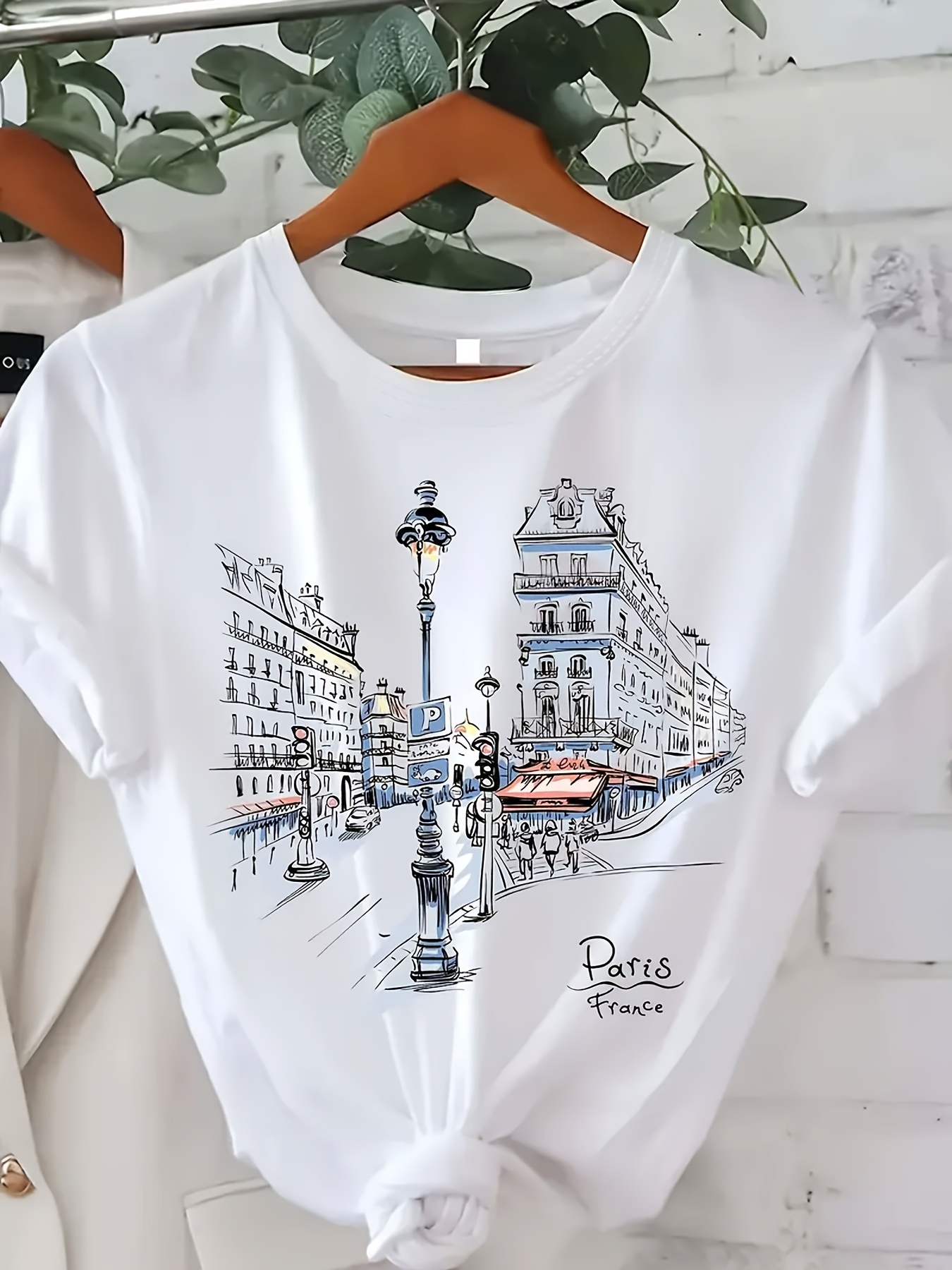 Street Fashion Paris - Camiseta feminina com estampa Paris Street