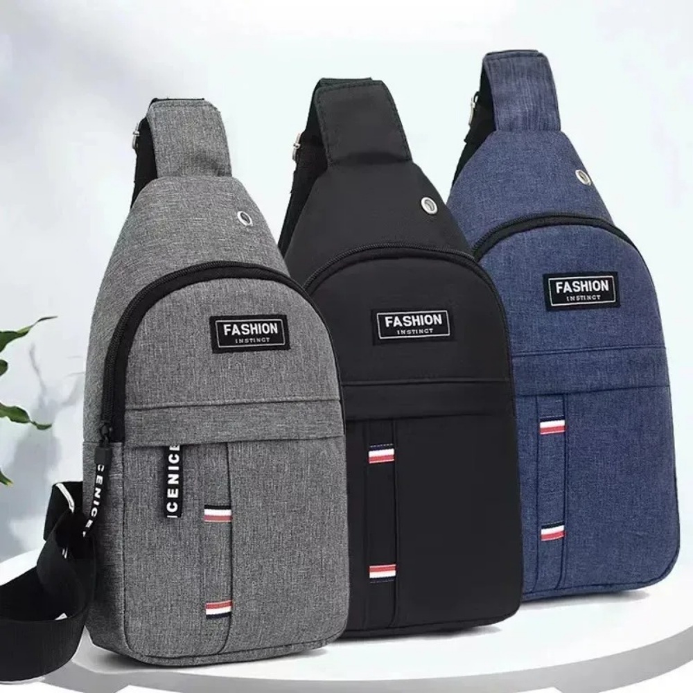 Street Fashion Paris - Bolsa Transversal de Lona Impermeável Estilo