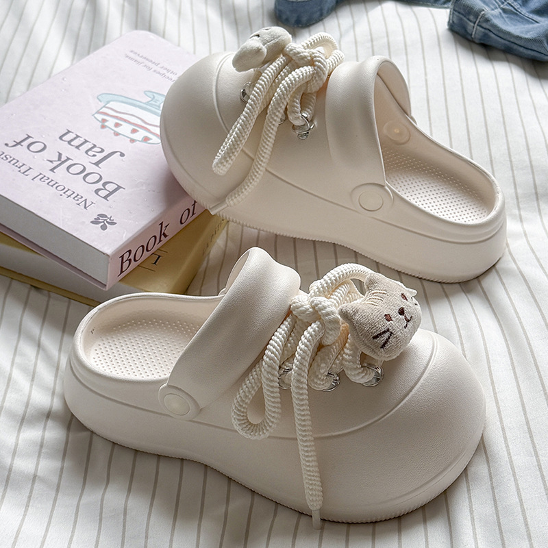 Girl Fashion Street - Novos tamancos de moda com cadarço,