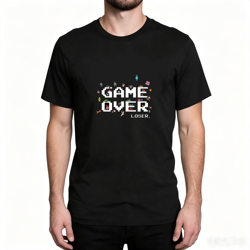 Camiseta Gráfica Game Over Pix - Street Fashion Videos avaliação e preço