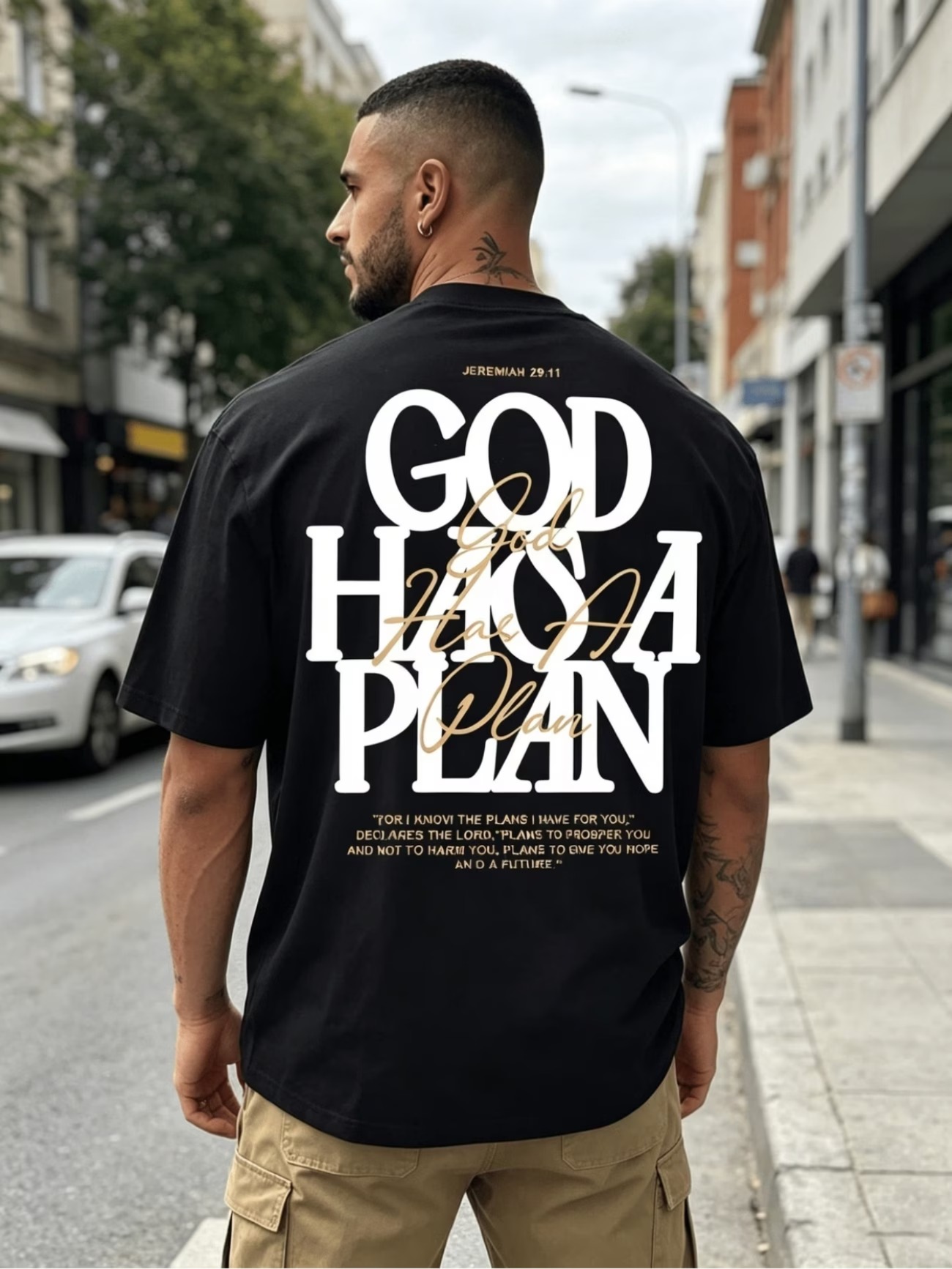 Camiseta de manga curta com es - Street Style Fashion Quotes avaliação e preço