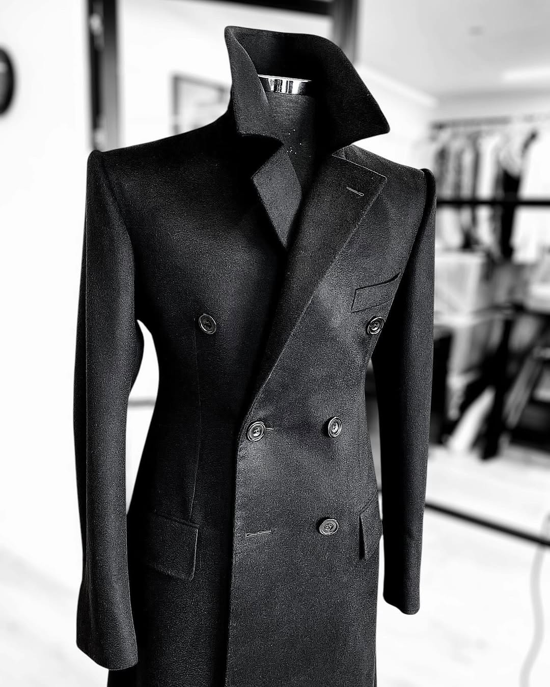 Moda mistura de lã casaco masc - Street Fashion Shanghai avaliação e preço