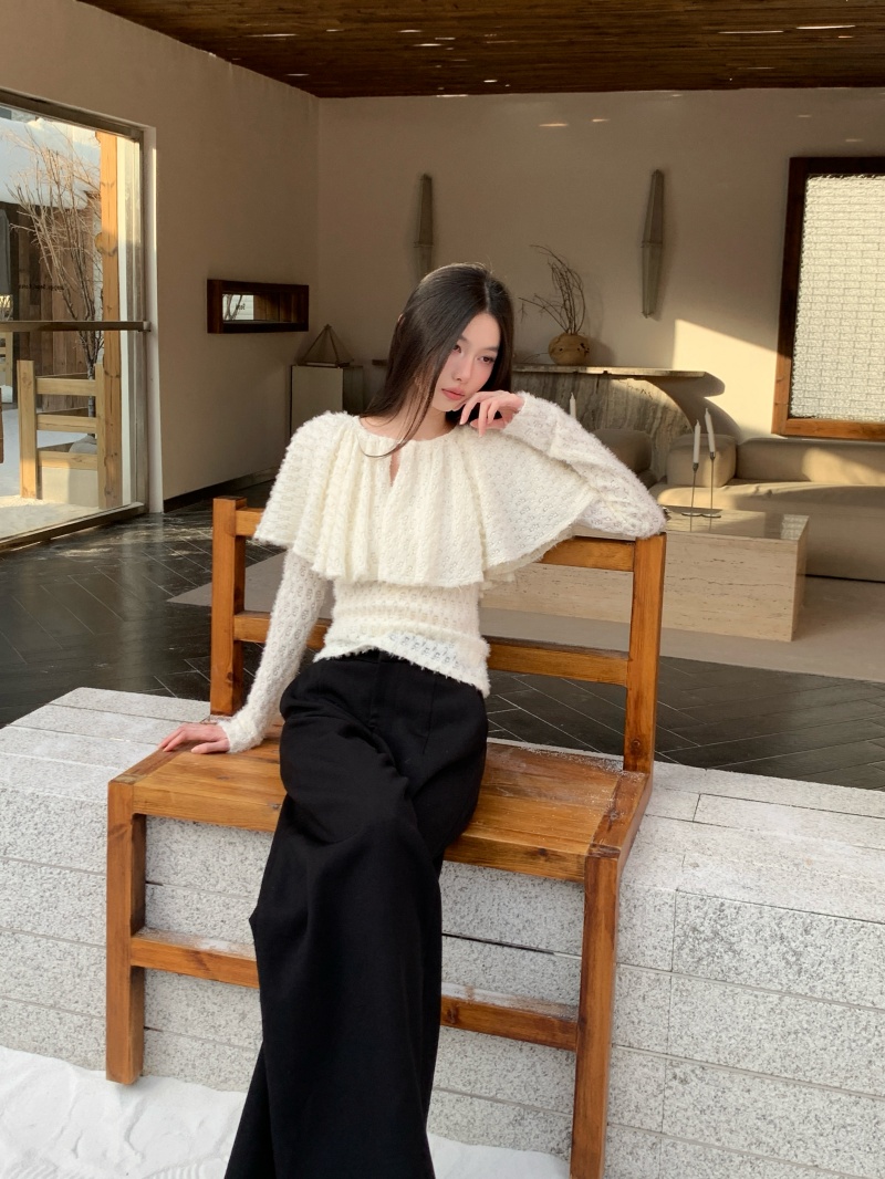 Blusa de Tricô de Manga Longa  - Street Fashion Winter 2026 avaliação e preço