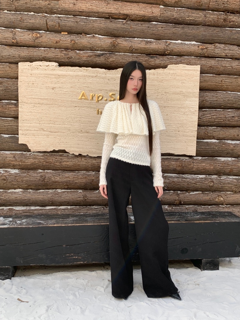 Blusa de Tricô de Manga Longa  - Street Fashion Winter 2026 avaliação e preço