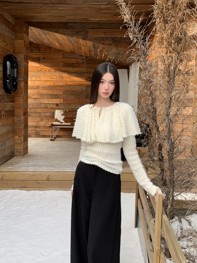Blusa de Tricô de Manga Longa  - Street Fashion Winter 2026 avaliação e preço