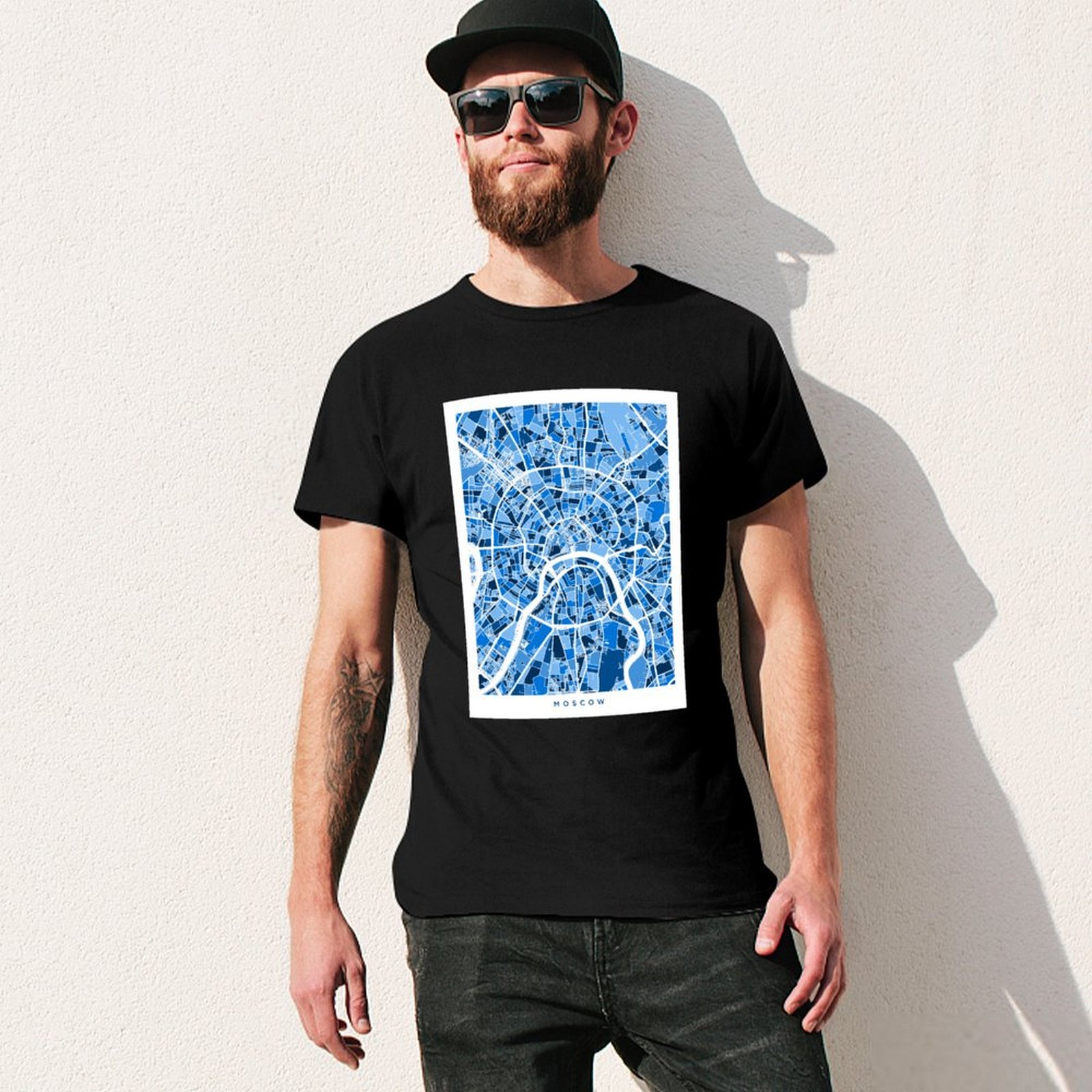 Camiseta com mapa das ruas da  - Street Fashion Moscow avaliação e preço