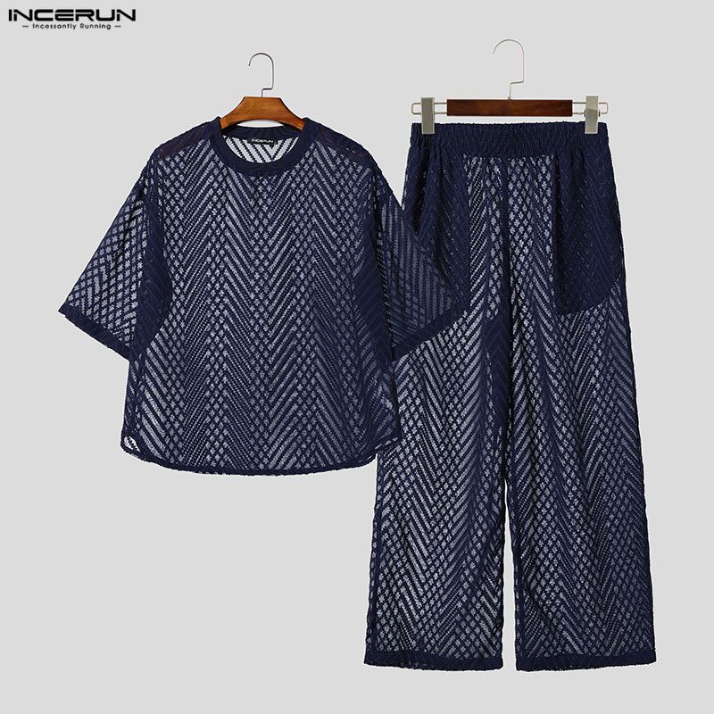 Conjuntos Masculinos INCERUN:  - Street Fashion Mood avaliação e preço