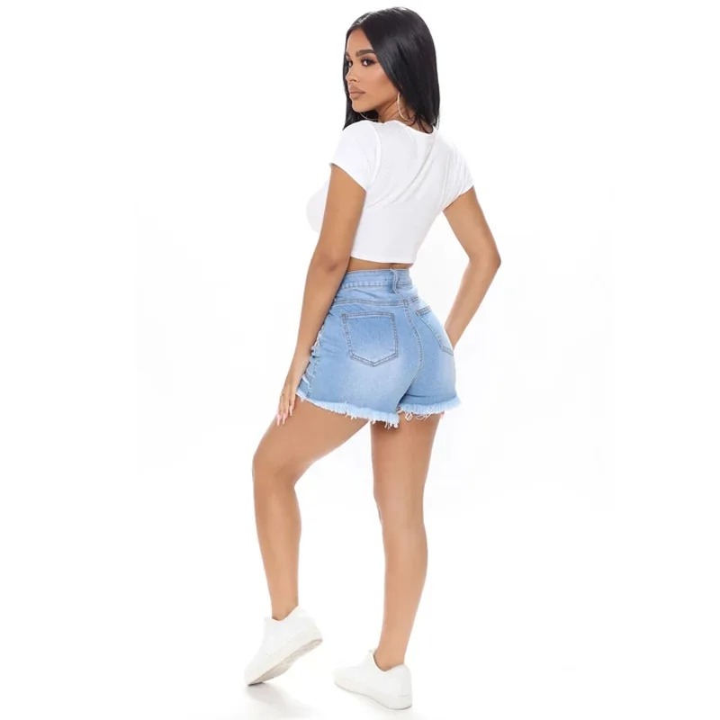 Shorts de Denim Lavado Estilo  - Street Fashion Paris avaliação e preço
