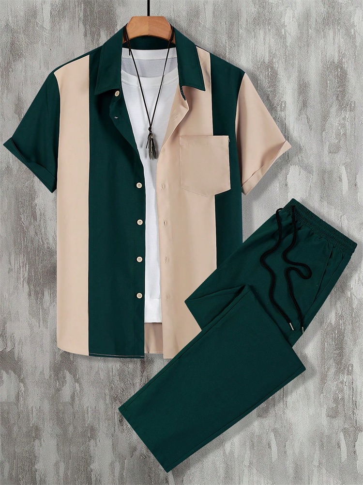 Conjunto de camisa de outono m - Street Fashion Trends 2025 avaliação e preço