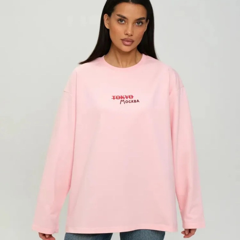 Camiseta de manga comprida com - Street Fashion Moscow avaliação e preço