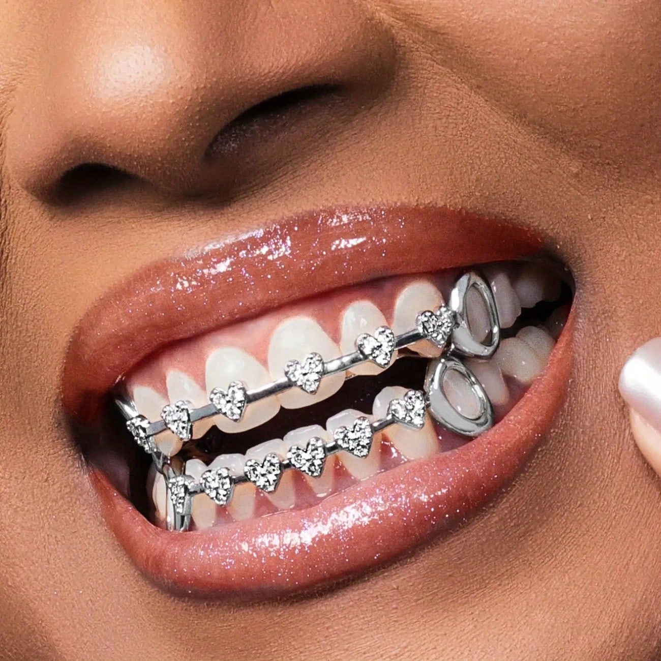 Conjunto de Dentes Dourados Es - Street Fashion Photography avaliação e preço