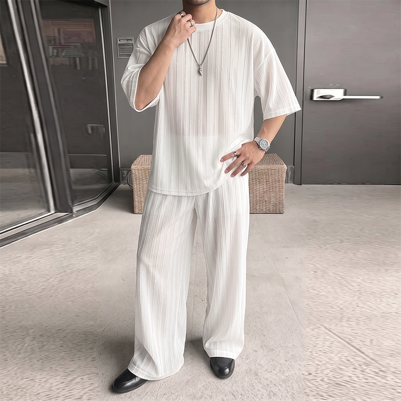 Conjuntos Masculinos INCERUN,  - Street Fashion Mood avaliação e preço