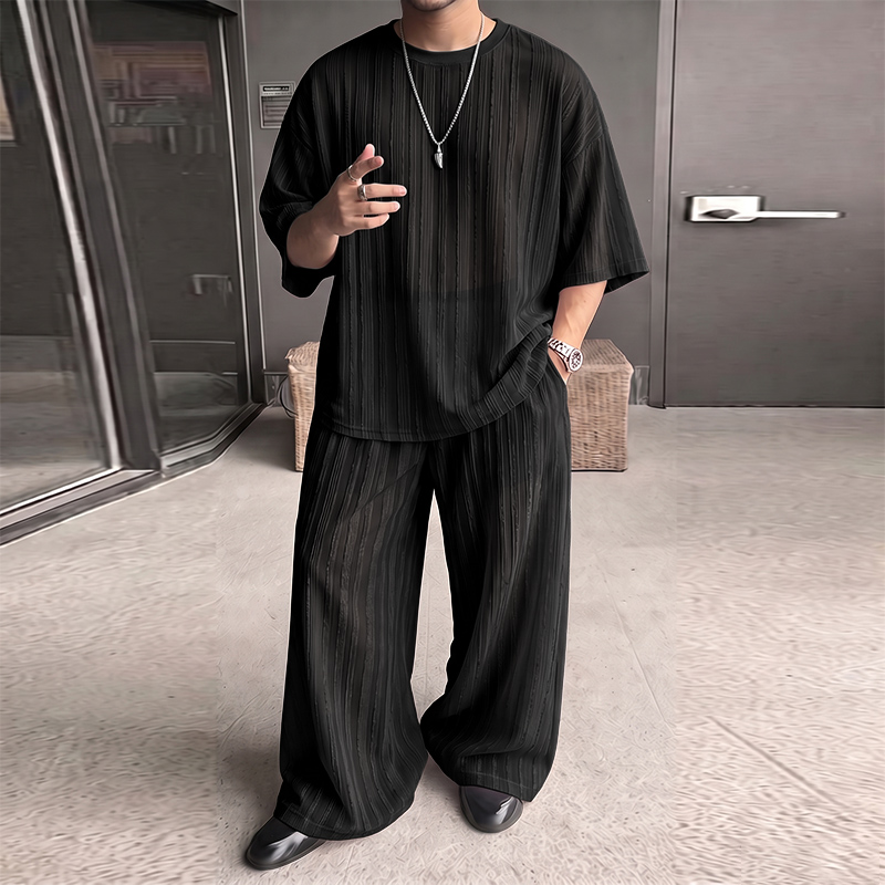 Conjuntos Masculinos INCERUN,  - Street Fashion Mood avaliação e preço