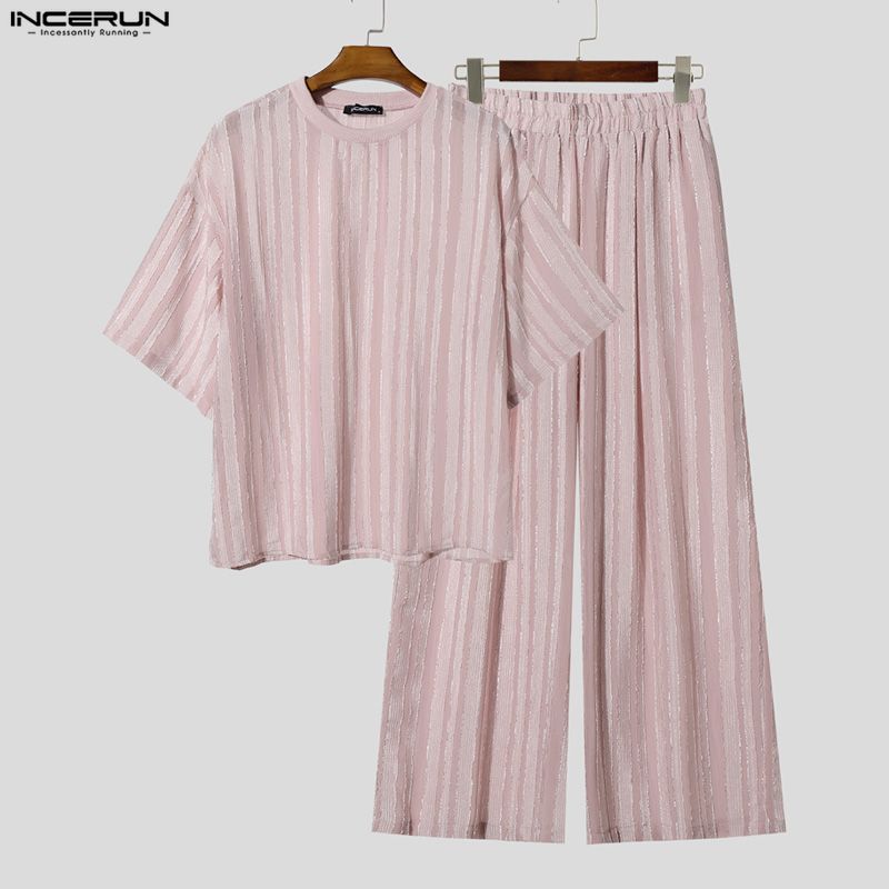 Conjuntos Masculinos INCERUN,  - Street Fashion Mood avaliação e preço