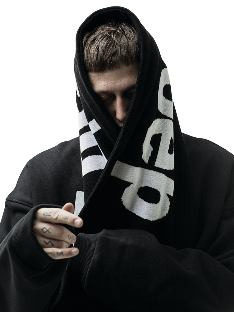 Xale gótico de malha preto uni - Street Fashion Types avaliação e preço