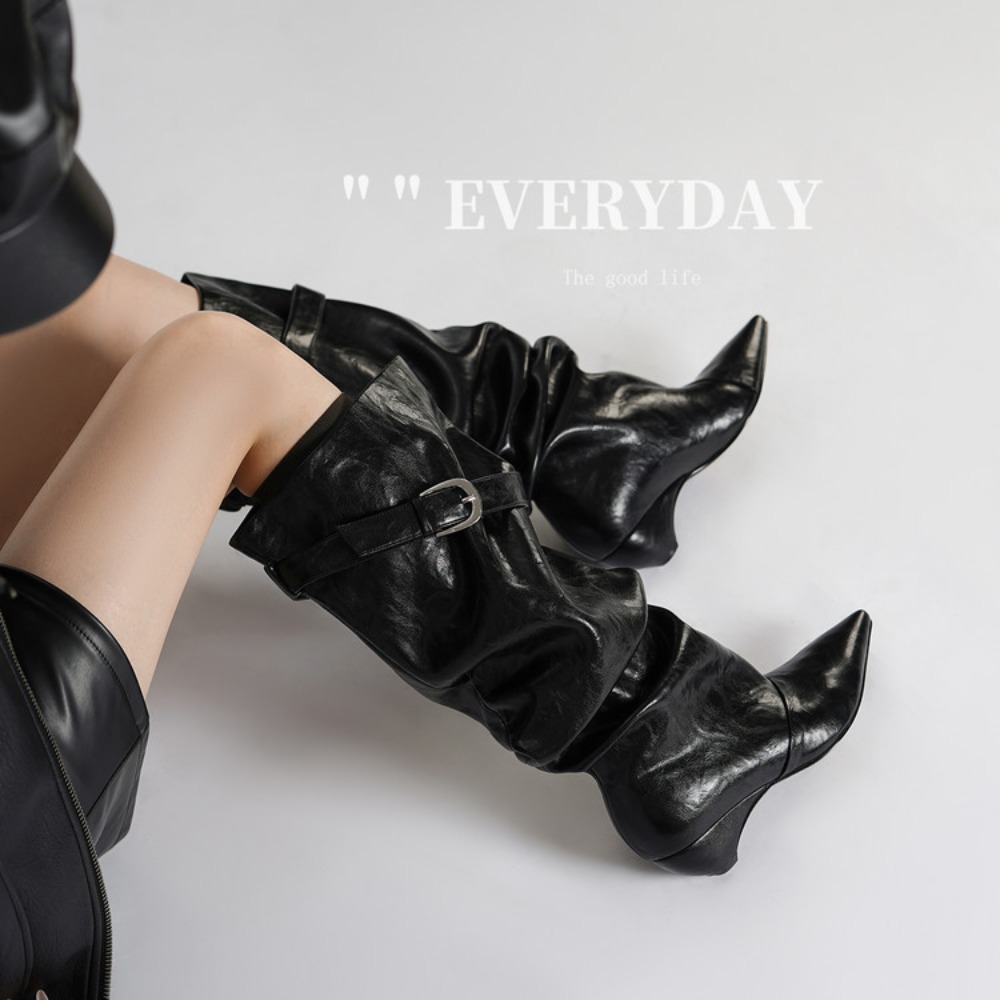 Botas Femininas de Cano Alto c - Street Fashion Winter 2026 avaliação e preço