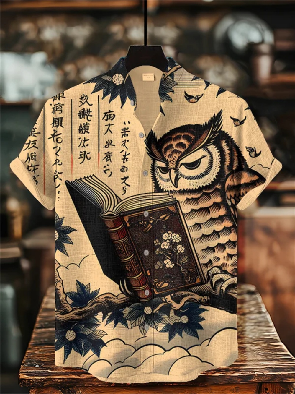 Camisa de linho de verão mascu - Street Fashion Shanghai avaliação e preço