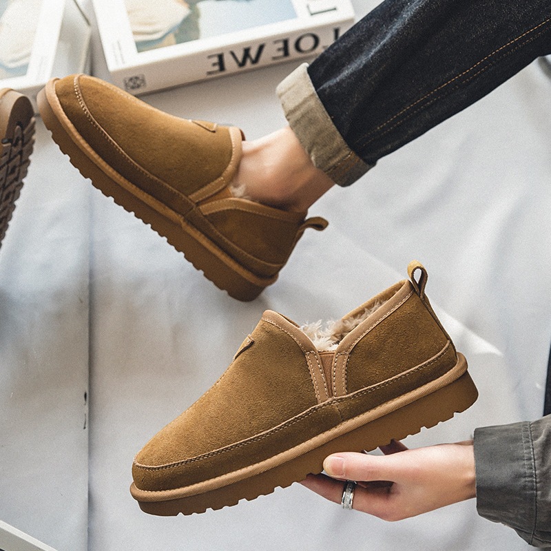 Botas de Neve Unissex de Couro - Street Fashion Winter 2026 avaliação e preço